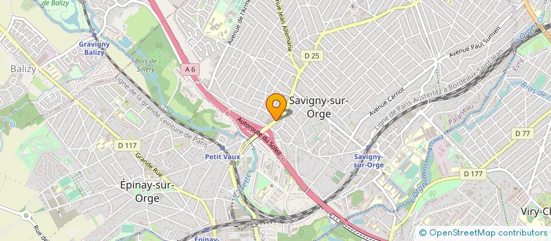 localisation de l'entreprise DJO DRIVER à SAVIGNY-SUR-ORGE