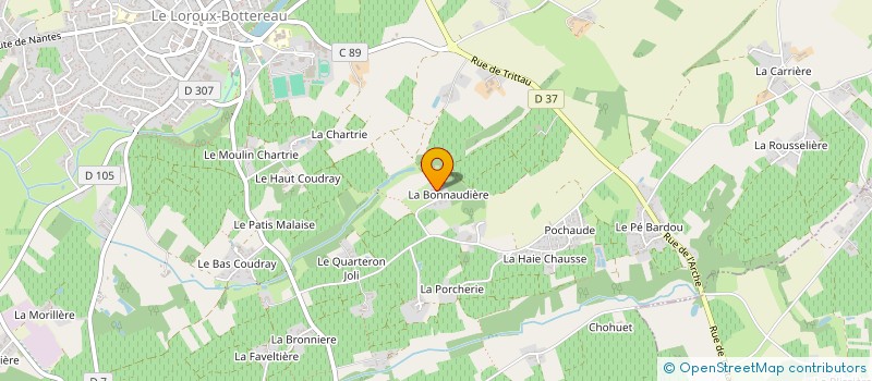 localisation de l'entreprise DJO TATTOOO  LE LOROUX-BOTTEREAU