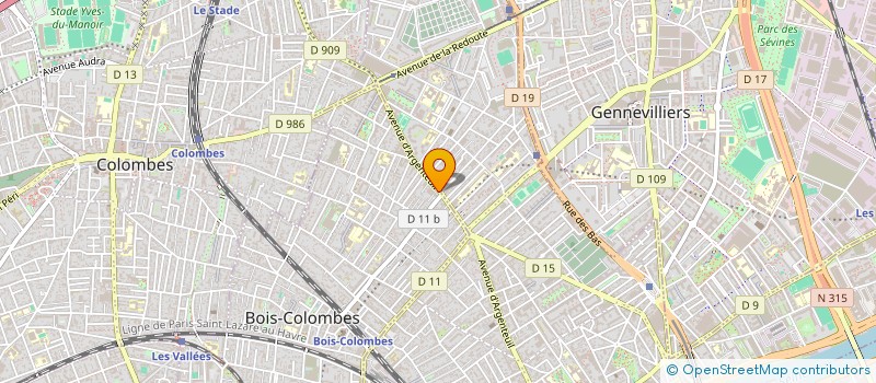 localisation de l'entreprise DJO-VENIKA à BOIS-COLOMBES