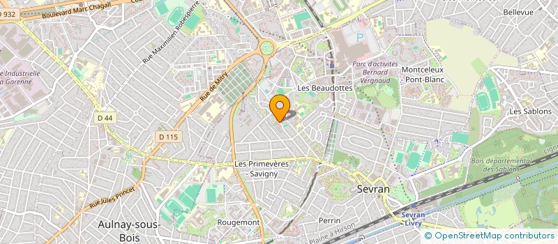 localisation de l'entreprise DJO VTC à SEVRAN