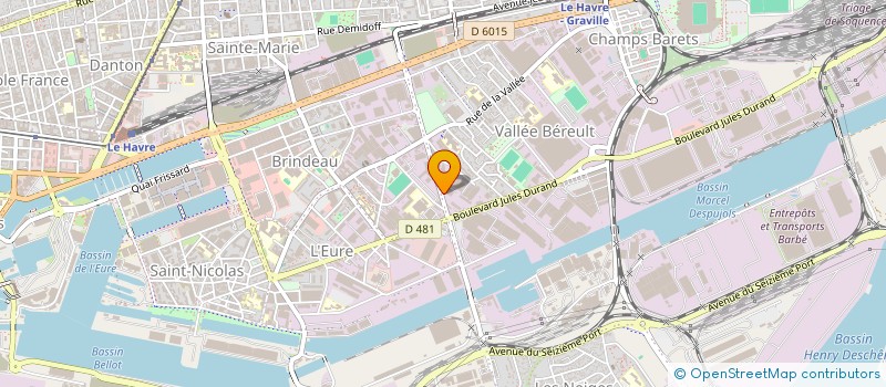 localisation de l'entreprise DJOAL à LE HAVRE