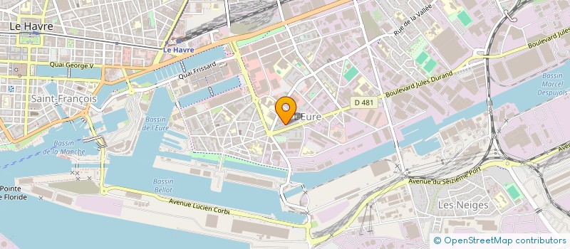 localisation de l'entreprise DJOBDI ET FILS à LE HAVRE