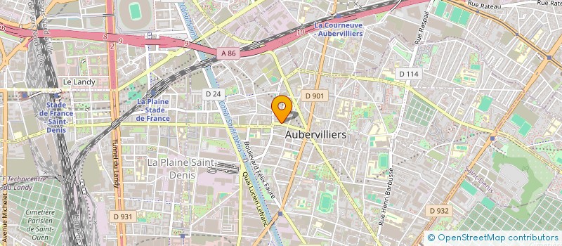 localisation de l'entreprise DJODIE RAYE à AUBERVILLIERS