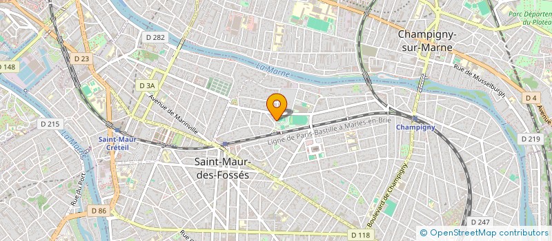 localisation de l'entreprise DJOSON TAE KWON DO CLUB à SAINT-MAUR-DES-FOSSES