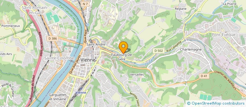 localisation de l'entreprise DJOUKEL S SARL à VIENNE