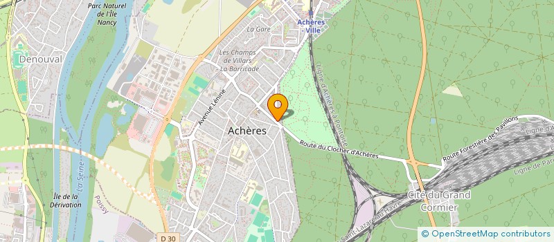 localisation de l'entreprise DJOUMEGANG  ACHERES