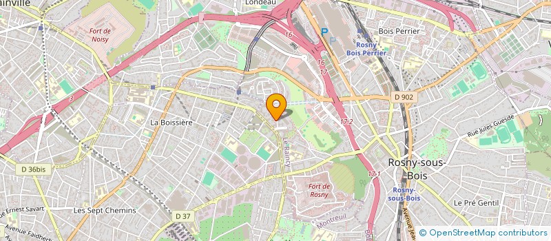 localisation de l'entreprise DJOURNO ET COMPAGNIE à ROSNY-SOUS-BOIS