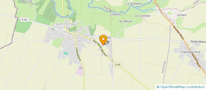 localisation de l'entreprise DJP  SAINT-POMPAIN