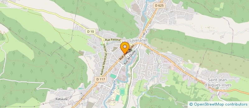 localisation de l'entreprise DJP SOCIETE CIVILE à LAVELANET