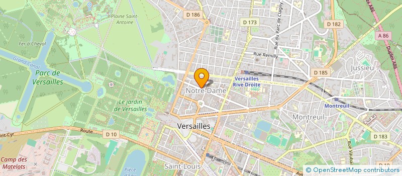 localisation de l'entreprise DJPB LA BEAUTE DANS UN JARDIN à VERSAILLES