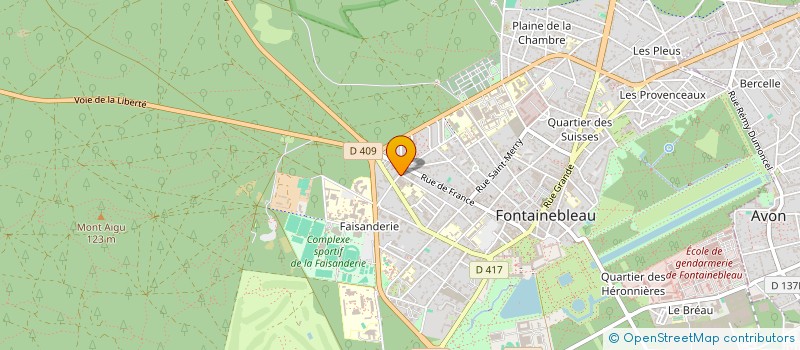 localisation de l'entreprise DJPV à FONTAINEBLEAU