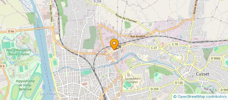 localisation de l'entreprise DJR à CUSSET