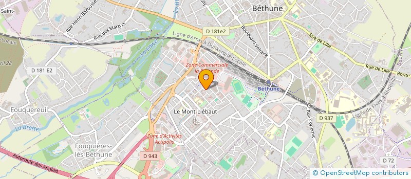 localisation de l'entreprise DJS à BETHUNE