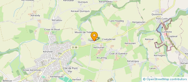 localisation de l'entreprise DJSC  MILIZAC-GUIPRONVEL