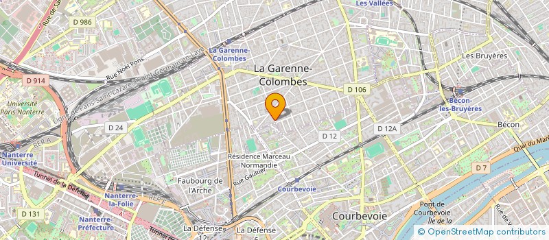 localisation de l'entreprise DJU HLD  LA GARENNE-COLOMBES