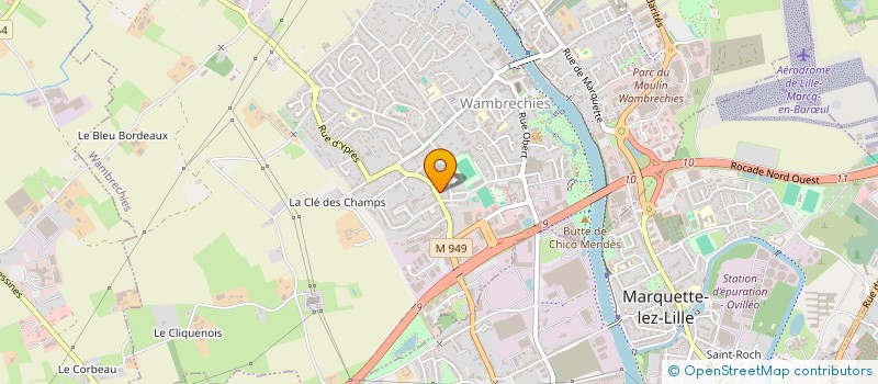 localisation de l'entreprise DJUME à WAMBRECHIES