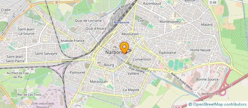 localisation de l'entreprise DJUNGLE  NARBONNE