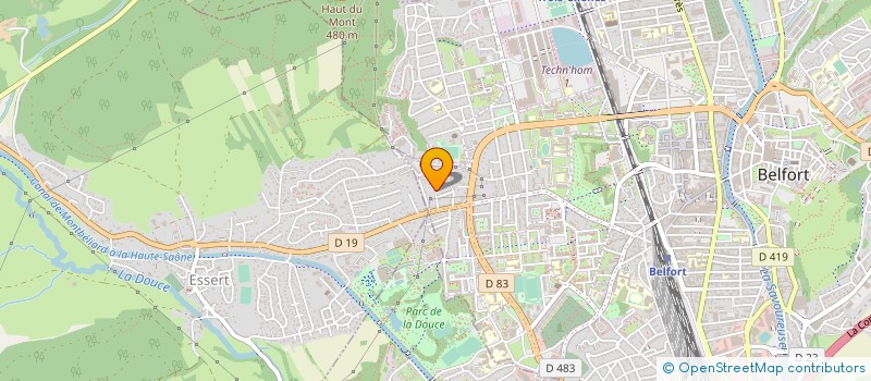 localisation de l'entreprise DJURDJURA-FIBRE à BELFORT