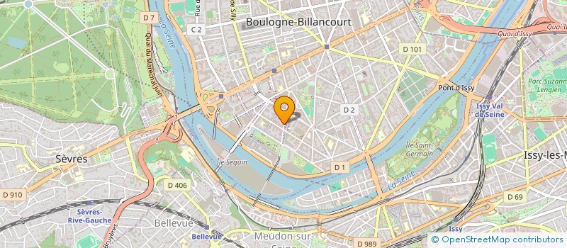 localisation de l'entreprise DJURDJURA TAXIS  BOULOGNE-BILLANCOURT