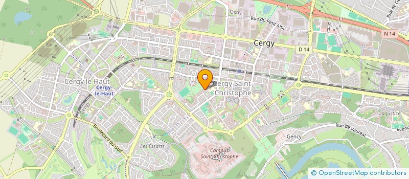 localisation de l'entreprise DJX INFORMATIQUE ET DJX CONSULTING  CERGY