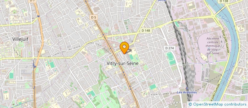 localisation de l'entreprise DJYMS-TRANSPORT à VITRY-SUR-SEINE