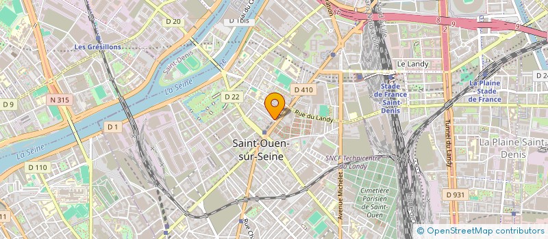 localisation de l'entreprise DK ATELIER à SAINT-OUEN-SUR-SEINE
