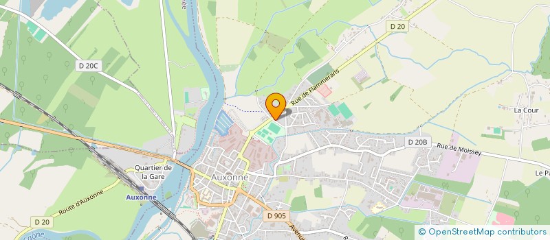 localisation de l'entreprise DK AUTO METAL à AUXONNE