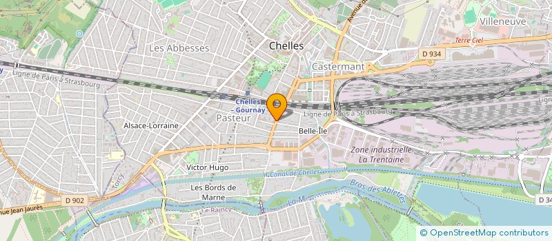 localisation de l'entreprise DK BURGERS à CHELLES