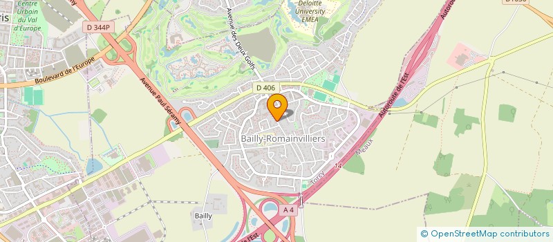 localisation de l'entreprise DK BUSSO PASSION  BAILLY-ROMAINVILLIERS