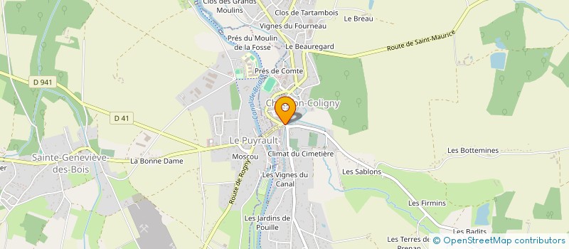 localisation de l'entreprise DK'COIFF à CHATILLON-COLIGNY