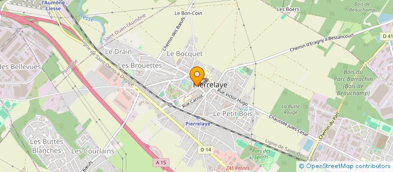 localisation de l'entreprise DK CONSULTANTS  PIERRELAYE