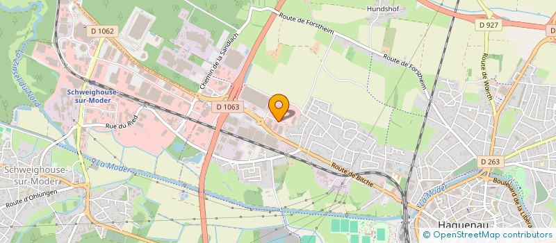 localisation de l'entreprise DK CUISINES à HAGUENAU