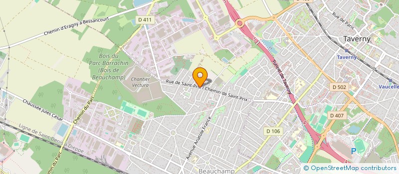 localisation de l'entreprise DK DECO  TAVERNY