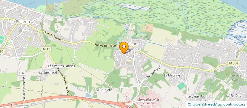 localisation de l'entreprise DK ELEC  SAINT-JEAN-DE-BOISEAU