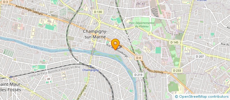 localisation de l'entreprise DK ELITE à CHAMPIGNY-SUR-MARNE