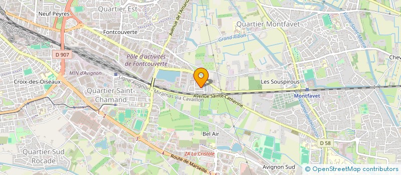 localisation de l'entreprise DK ETANCHEITE ET TRAVAUX PUBLICS  AVIGNON