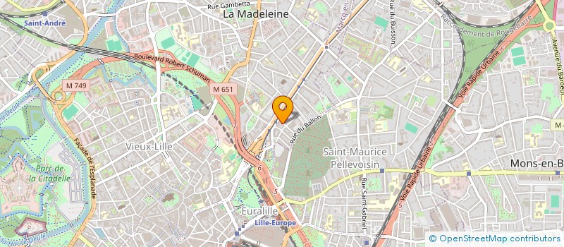 localisation de l'entreprise DK EVENEMENTS à LA MADELEINE