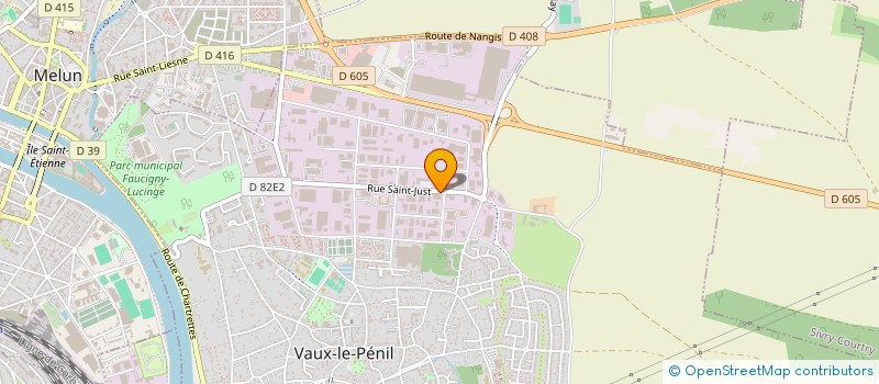 localisation de l'entreprise DK EXPRESS TRANS-LOGISTIQUES à VAUX-LE-PENIL