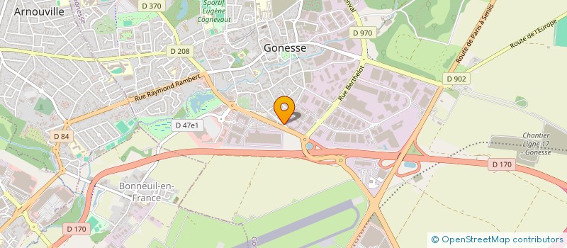 localisation de l'entreprise DK GROUPE  GONESSE