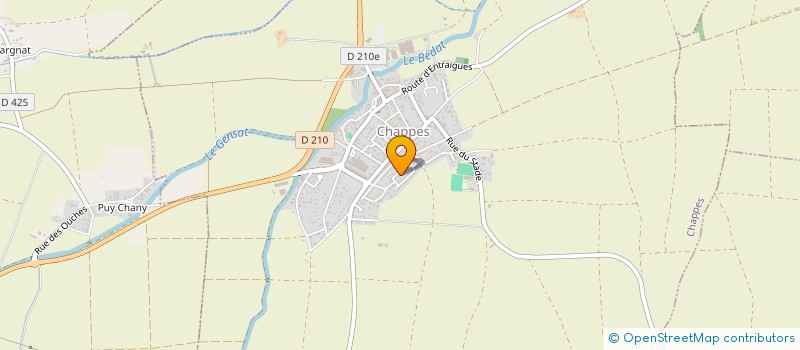 localisation de l'entreprise DK HABITAT à CHAPPES