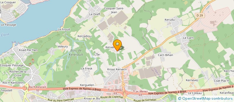 localisation de l'entreprise DK IMMO  LOPERHET