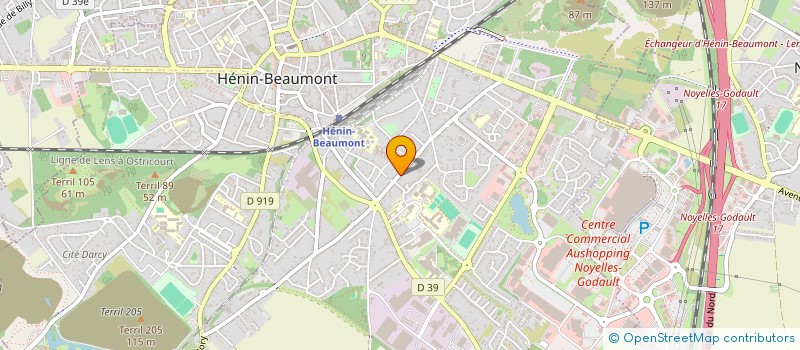 localisation de l'entreprise DK IMMO à HENIN-BEAUMONT