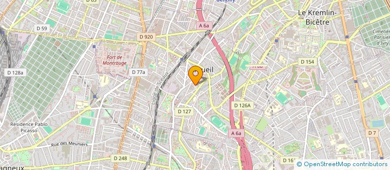 localisation de l'entreprise DK INVEST  ARCUEIL