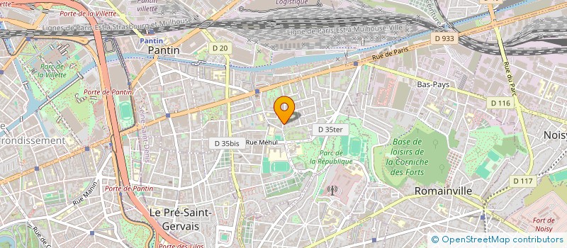 localisation de l'entreprise DK INVESTISSEMENT  PANTIN