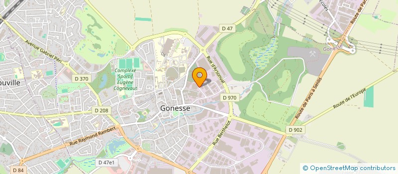 localisation de l'entreprise DK LE GUEN ET HEMIDY à GONESSE