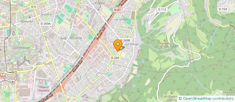 localisation de l'entreprise DK.LOCATIONS  SAINT-MARTIN-D'HERES