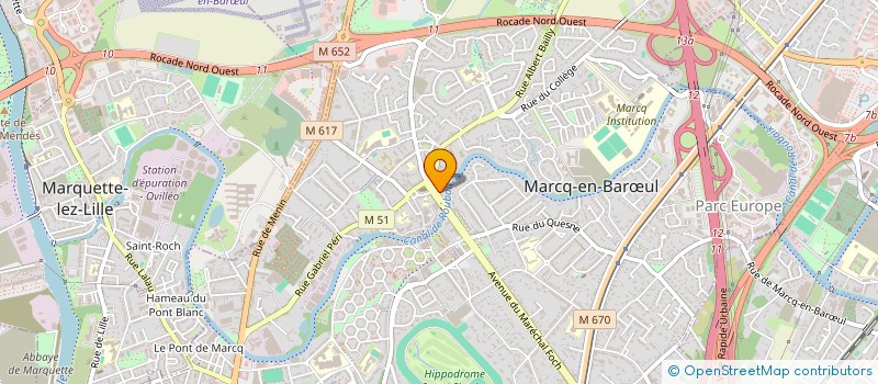localisation de l'entreprise DK LOGISTIC FRANCE à MARCQ-EN-BARŒUL