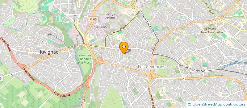 localisation de l'entreprise DK NET à MONTPELLIER
