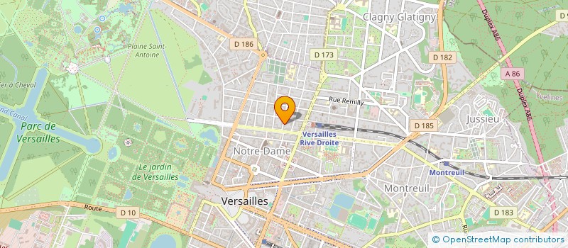 localisation de l'entreprise DK PATRIMOINE à VERSAILLES