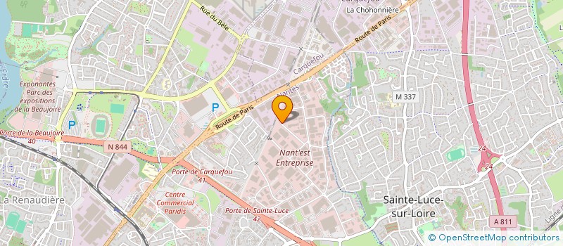 localisation de l'entreprise DK PREVENTION INCENDIE à NANTES